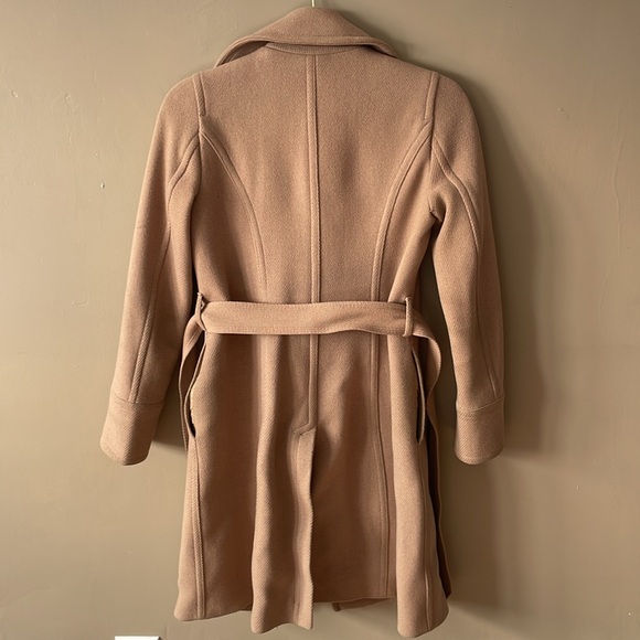 J Crew Nello Gori Wool Stadium Coat Tan Double-Breasted - Picture 4 of 10